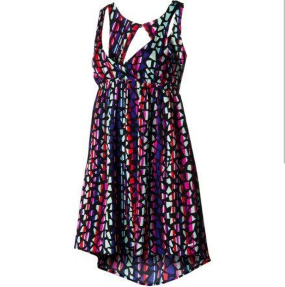 Roxy Love Seeker Colorful Geometric Print Dress - Picture 2 of 8